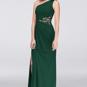 David’s Bridal Mesh Dress with Lace